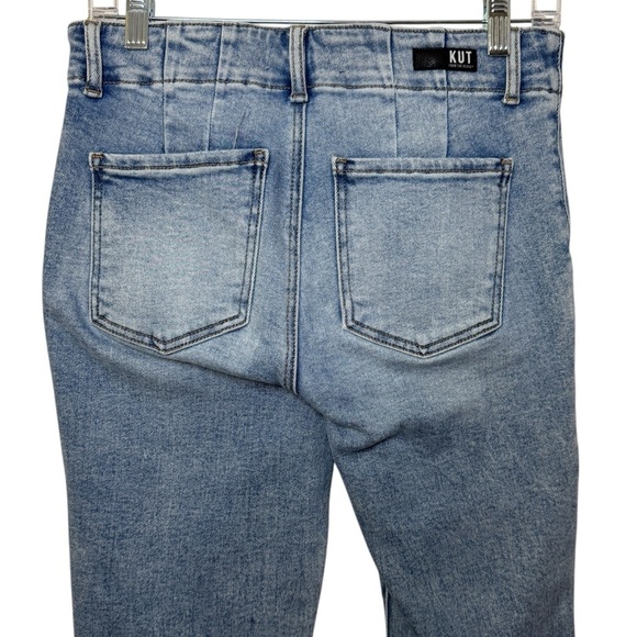 Kut from the Kloth Reese Straight leg zipper hem cropped jeans 4 L - Picture 5 of 15
